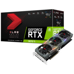 PNY NVIDIA GeForce RTX 3070 Ti XLR8 Gaming Uprising RGB Triple Fan 8GB GDDR6X