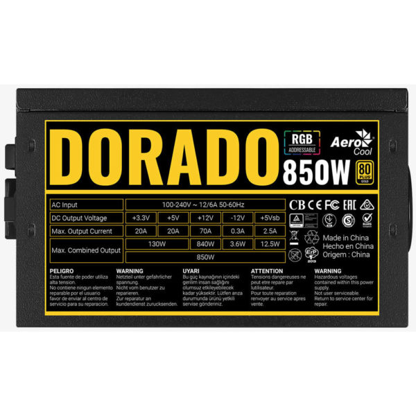 Aerocool Dorado 850W 80 Plus Gold