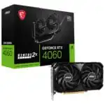 MSI GeForce RTX 4060 Ventus 2X Black 8GB GDDR6 OC