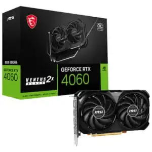 MSI GeForce RTX 4060 Ventus 2X Black 8GB GDDR6 OC
