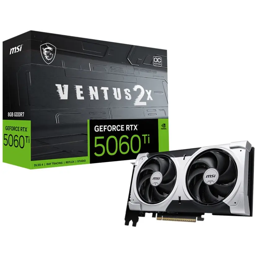 MSI GeForce RTX 5060 Ti Ventus 2X 8GB GDDR7 OC Plus