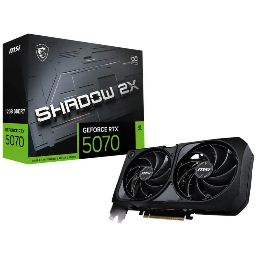 MSI GeForce RTX 5070 Shadow 2X 12GB GDDR7 OC