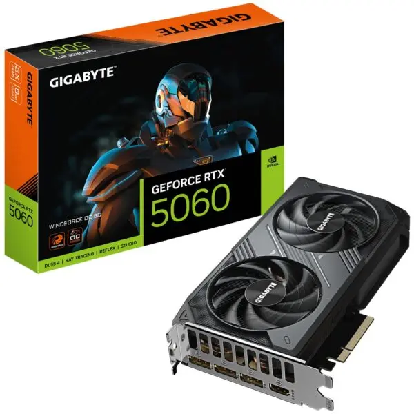 Gigabyte NVIDIA GeForce RTX 5060 WindForce 8GB GDDR7 OC